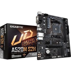   Gigabyte A520M S2H mATX AM4 Alaplap VGA/HDMI/DVI/D-Sub/M.2/SATA