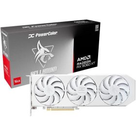   PowerColor Radeon RX 9060 XT Hellhound White 16GB GDDR6 (RX9060XT 16G-L/OC/WHITE) Videokártya