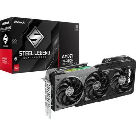   ASRock Radeon RX 9070 XT Steel Legend Dark 16GB GDDR6 256bit (RX9070XT SLD 16G) Videokártya