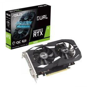   ASUS GeForce RTX 3050 Dual OC 6GB GDDR6 (DUAL-RTX3050-O6G/90YV0K60-M0NA00) Videokártya