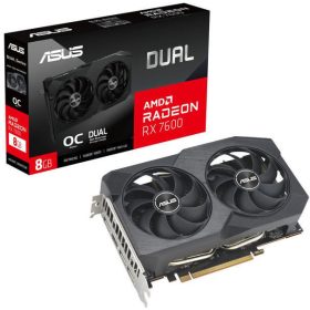   ASUS Radeon RX 7600 DUAL OC EVO 8GB (DUAL-RX7600-O8G-EVO/90YV0LD0-M0NA00) Videokártya
