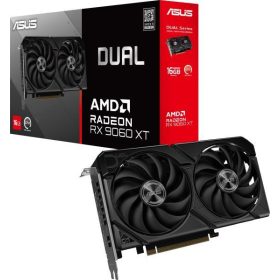  ASUS Radeon RX 9060 XT Dual 16GB GDDR6 128bit (DUAL-RX9060XT-16G) Videokártya