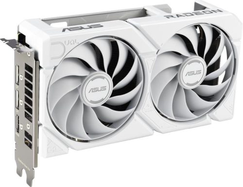 ASUS Radeon RX 9060 XT Dual White 16GB GDDR6 128bit (DUAL-RX9060XT-16G-WHITE/90YV0LG3-M0NA00) Videokártya