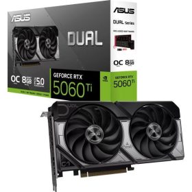   ASUS GeForce RTX 5060 Ti Dual 8GB GDDR7 128bit (DUAL-RTX5060TI-8G/90YV0MP3-M0NA00) Videokártya
