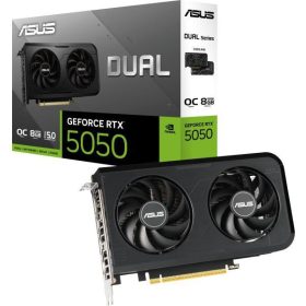   ASUS GeForce RTX 5050 Dual OC 8GB GDDR6 128bit (DUAL-RTX5050-O8G/90YV0N72-M0NA00) Videokártya