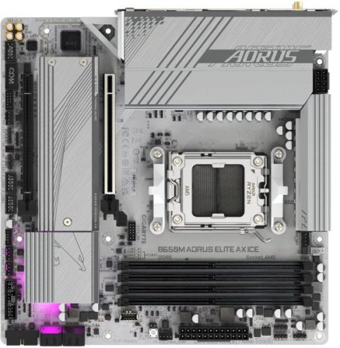 GIGABYTE B650M AORUS ELITE AX ICE Alaplap