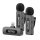 BOYA Microphone Wireless BY-V2 V2.0 2.4GHz with 2 transmitters and 1 receiver (Lightning) Black EU
