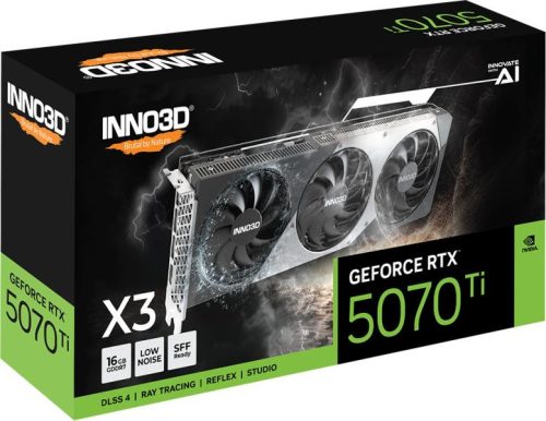 Inno3D GeForce RTX 5070 Ti X3 16GB GDDR7 256bit (C507T3-16D7X-176069R) Videokártya