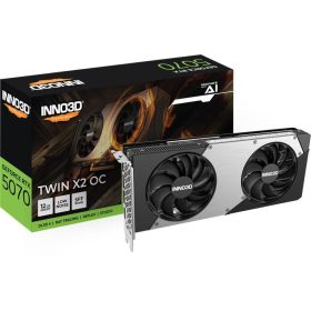   Inno3D GeForce RTX 5070 Twin X2 OC 12GB GDDR7 192bit (N50702-12D7X-195064N) Videokártya