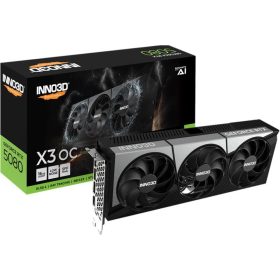   Inno3D GeForce RTX 5080 X3 OC 16GB GDDR7 256bit (N50803-16D7X-17603930) Videokártya