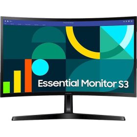 Samsung Essential S3 S27D366GAU Ívelt VA Monitor!