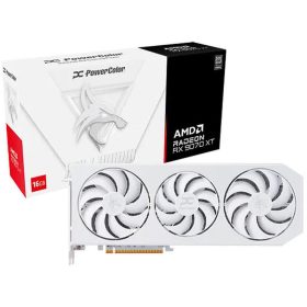   PowerColor PowerColor Radeon RX 9070 XT Hellhound Spectral White OC 16GB GDDR6 256bit (RX9070XT 16G-L/OC/WHITE) Videokártya