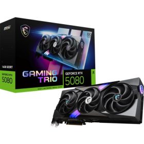   MSI GeForce RTX 5080 GAMING TRIO OC 16GB GDDR7 256bit (RTX 5080 16G GAMING TRIO OC) Videokártya