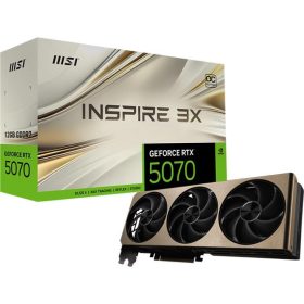    MSI GeForce RTX 5070 INSPIRE 3X OC 12GB GDDR7 192bit Videokártya