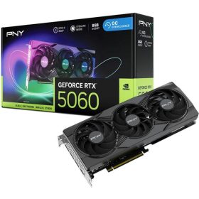   PNY GeForce RTX 5060 EPIC-X RGB OC 8GB GDDR7 128bit (VCG50608TFXXPB1-O) Videokártya