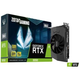   ZOTAC GeForce RTX 3050 6GB GDDR6 Solo (ZT-A30510G-10L) Videokártya